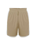 Alleson Athletic Youth Crossover Reversible Shorts - Vegas Gold/ White