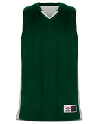 Alleson Athletic Men's Crossover Reversible Jersey - Forest/ White