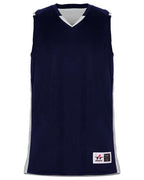 Alleson Athletic Men's Crossover Reversible Jersey - Navy/ White