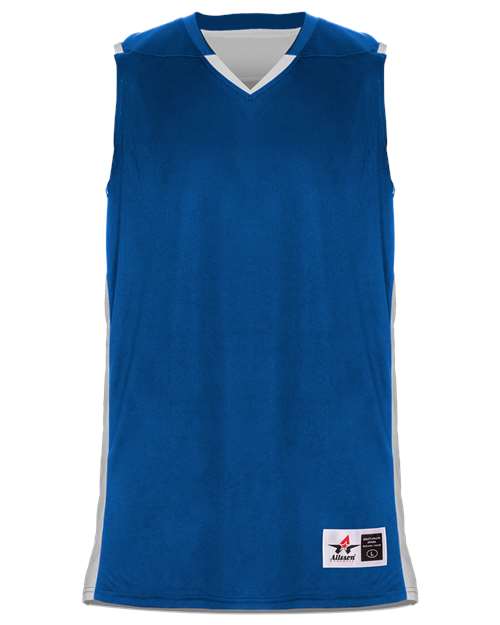 Alleson Athletic Men's Crossover Reversible Jersey - Royal/ White