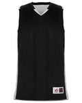 Alleson Athletic Youth Crossover Reversible Jersey - Black/ White