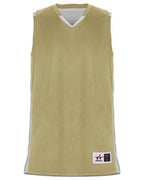 Alleson Athletic Youth Crossover Reversible Jersey - Vegas Gold/ White