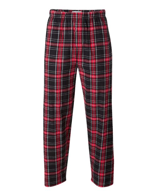 Boxercraft Men's Harley Flannel Pants (Part 1 of 5) - Black/ Red Kingston Plaid
