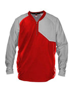 Alleson Athletic Unisex Field Batters Jacket - Red/ Grey