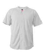Alleson Athletic Unisex Crush Full Button Baseball Jersey - White