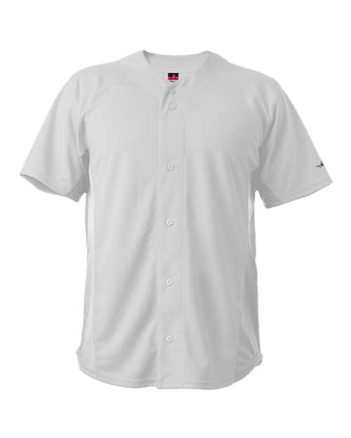 Alleson Athletic Unisex Crush Full Button Baseball Jersey - White