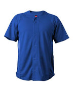 Alleson Athletic Unisex Crush Full Button Baseball Jersey - Royal