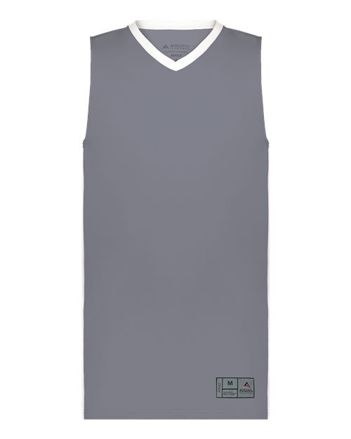 Augusta Sportswear Men's Match-Up Basketball Jersey - Graphite/ White