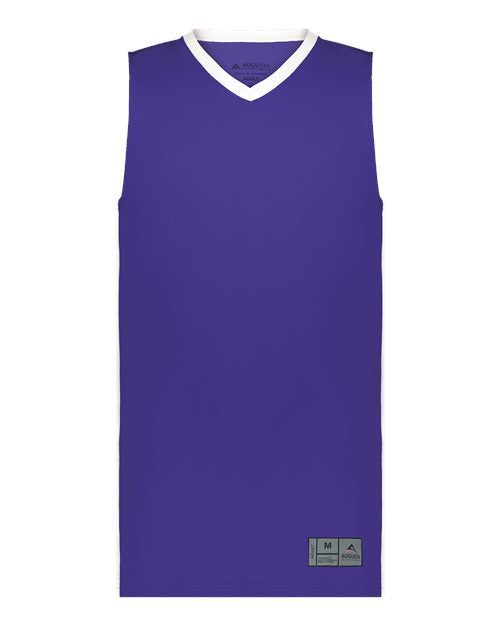 Augusta Sportswear Men's Match-Up Basketball Jersey - Purple/ White