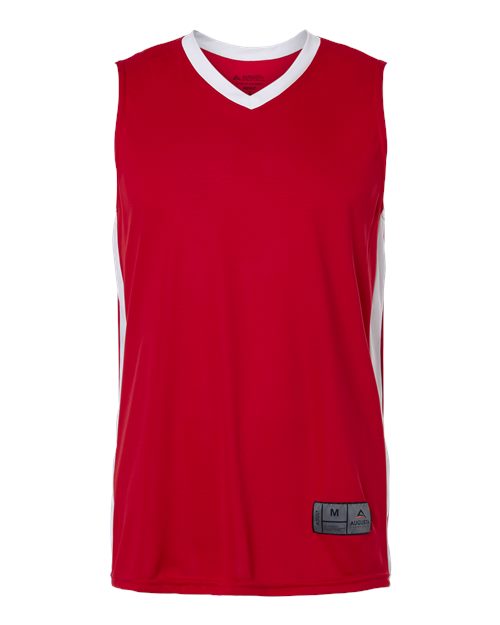 Augusta Sportswear Men's Match-Up Basketball Jersey - Scarlet/ White