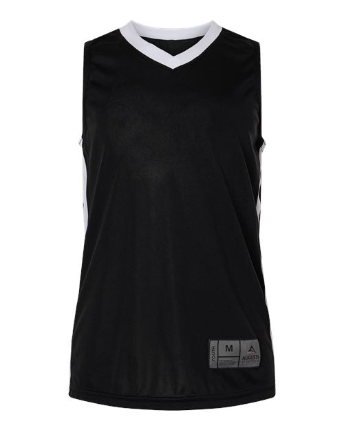 Augusta Sportswear Youth Match-Up Basketball Jersey - Black/ White