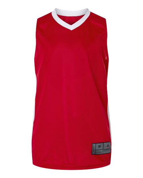 Augusta Sportswear Youth Match-Up Basketball Jersey - Scarlet/ White