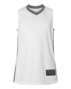 Augusta Sportswear Youth Match-Up Basketball Jersey - White/ Graphite