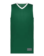 Augusta Sportswear Youth Match-Up Basketball Jersey - Dark Green/ White