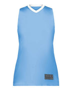 Augusta Sportswear Women's Match-Up Basketball Jersey - Columbia Blue/ White