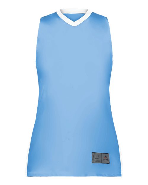 Augusta Sportswear Women's Match-Up Basketball Jersey - Columbia Blue/ White