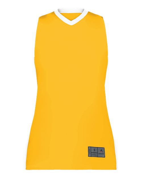 Augusta Sportswear Women's Match-Up Basketball Jersey - Gold/ White
