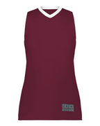 Augusta Sportswear Women's Match-Up Basketball Jersey - Maroon/ White