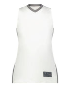 Augusta Sportswear Women's Match-Up Basketball Jersey - White/ Graphite