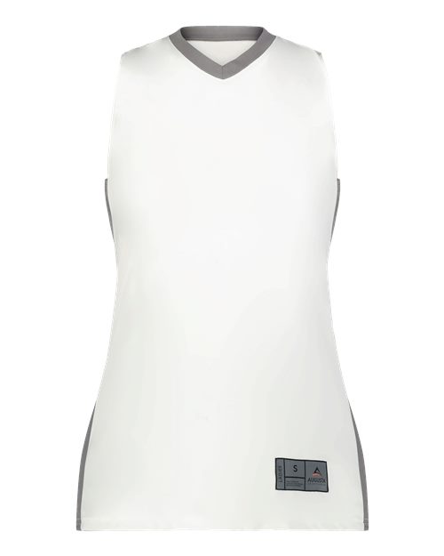 Augusta Sportswear Women's Match-Up Basketball Jersey - White/ Graphite