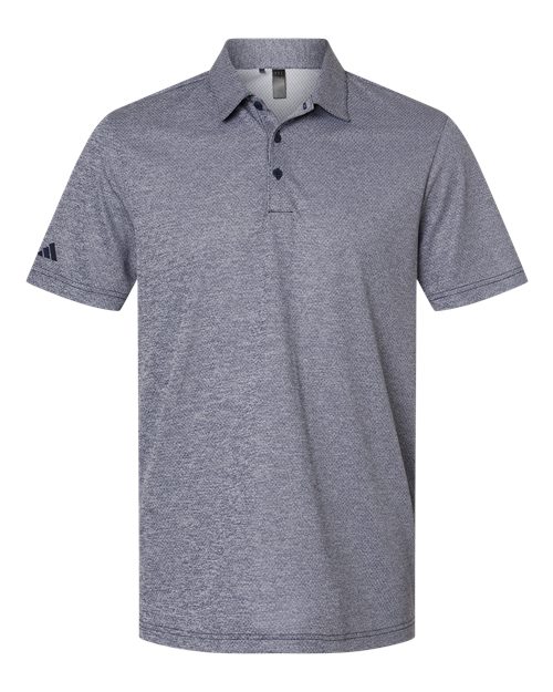 Adidas Men's Space Dyed Polo - Collegiate Navy Melange