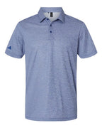 Adidas Men's Space Dyed Polo - Collegiate Royal Melange