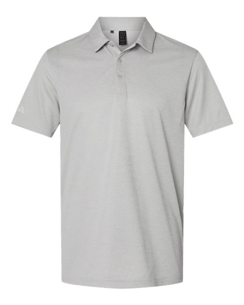 Adidas Men's Space Dyed Polo - Grey One Heather