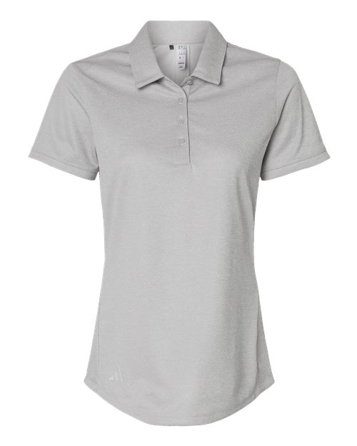 Adidas Women's Space Dyed Polo - Grey One Heather
