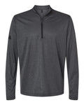Adidas Men's Space Dyed Quarter-Zip Pullover - Black Melange