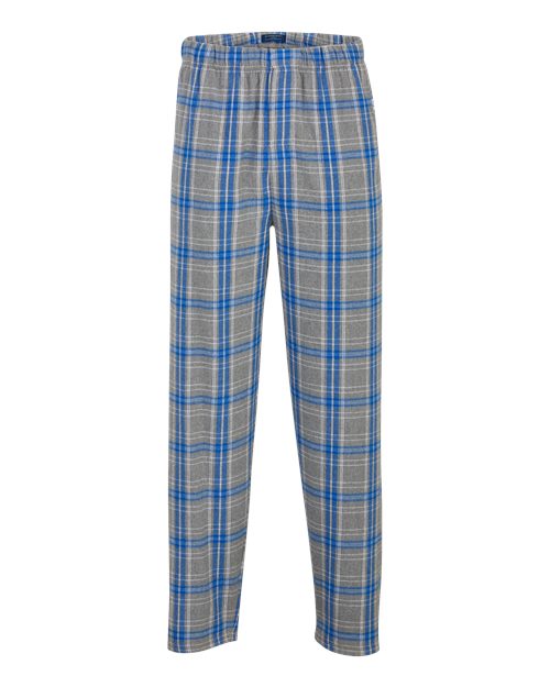 Boxercraft Men's Harley Flannel Pants (Part 3 of 5) - Oxford Heather/ Royal Kingston