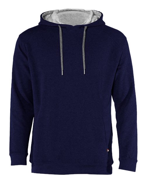 Badger Men's FitFlex French Terry Hooded Sweatshirt - Navy