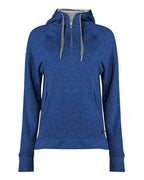 Badger Women's FitFlex French Terry Quarter-Zip Hooded Pullover - Royal