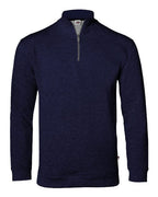Badger Men's FitFlex French Terry Quarter-Zip Pullover - Navy