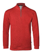Badger Men's FitFlex French Terry Quarter-Zip Pullover - Red