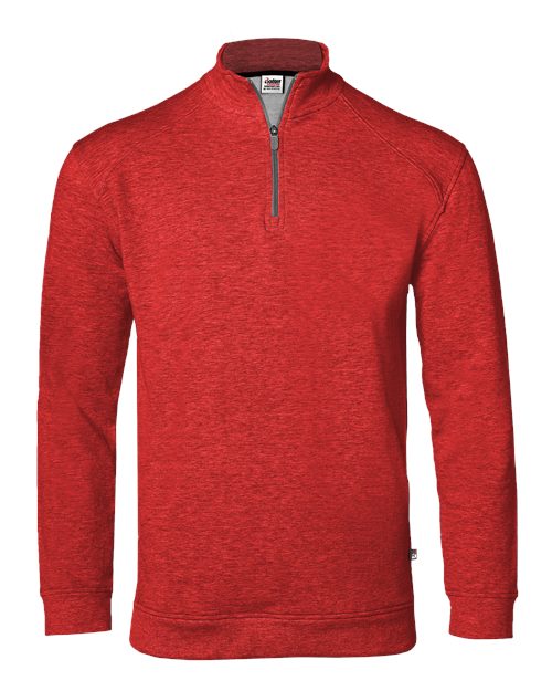 Badger Men's FitFlex French Terry Quarter-Zip Pullover - Red