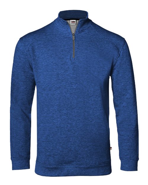 Badger Men's FitFlex French Terry Quarter-Zip Pullover - Royal
