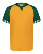 Augusta Sportswear Men's Cutter Henley Jersey (Part 1 of 2) - Gold/ Dark Green
