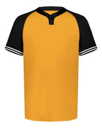 Augusta Sportswear Men's Cutter Henley Jersey (Part 1 of 2) - Gold/ Black
