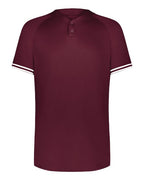 Augusta Sportswear Men's Cutter Henley Jersey (Part 1 of 2) - Maroon/ White
