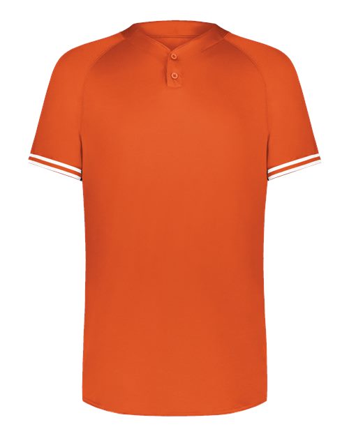 Augusta Sportswear Men's Cutter Henley Jersey (Part 1 of 2) - Orange/ White