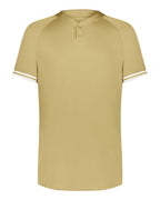 Augusta Sportswear Men's Cutter Henley Jersey (Part 2 of 2) - Vegas Gold/ White