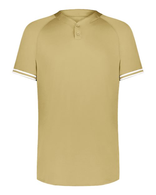 Augusta Sportswear Men's Cutter Henley Jersey (Part 2 of 2) - Vegas Gold/ White