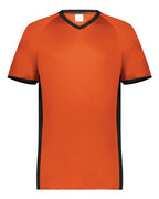 Augusta Sportswear Men's Cutter V-Neck Jersey (Part 1 of 2) - Orange/ Black