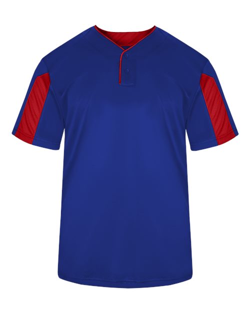 Alleson Athletic Youth Striker Placket - Royal/ Red