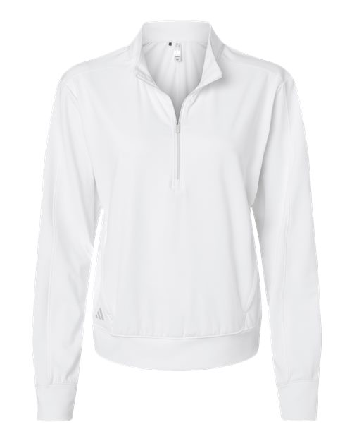 Adidas Women's Ultimate365 Quarter-Zip Pullover - White