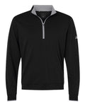 Adidas Men's Performance Lightweight Quarter-Zip Pullover - Black/ Grey Three