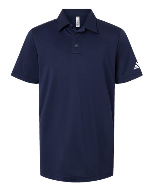 Adidas Youth Performance Polo - Collegiate Navy