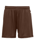 Badger Women's B-Core 5" Inseam Shorts (Part 1 of 2) - Brown