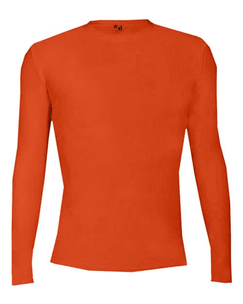 Badger Men's Pro-Compression Long Sleeve T-Shirt - Burnt Orange