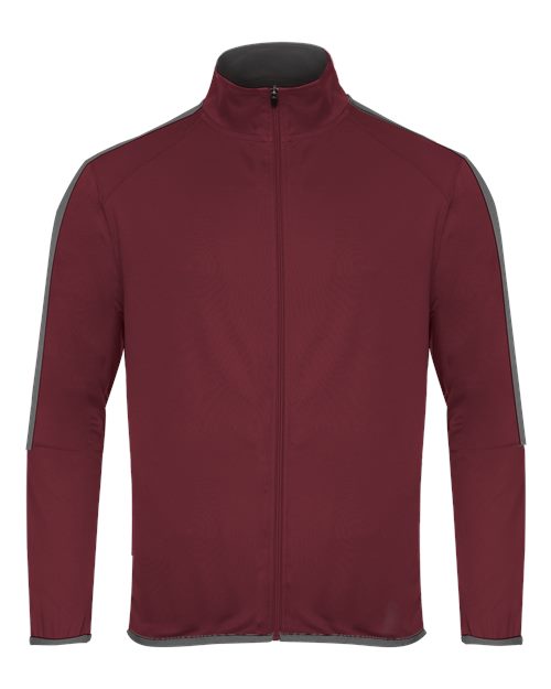Badger Men's Blitz Outer-Core Jacket - Maroon/ Graphite